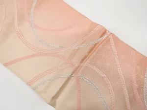 アンティーク　組紐に麻の葉模様織り出し袋帯（材料）